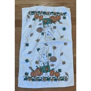 Vintage Pillsbury Doughboy Kitchen Towel Pumpkin Fall Autumn Thanksgiving Pie